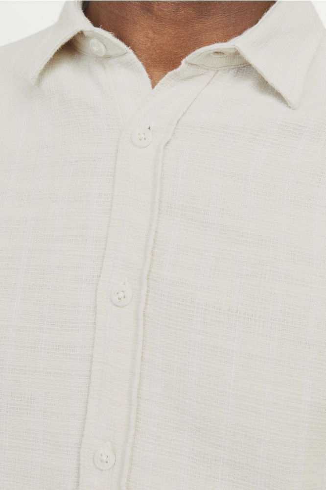 JCOJOSHUA STRUCTURE SHIRT SS 12256023 MOONMEAM/STRIPES
